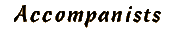 Accompanists