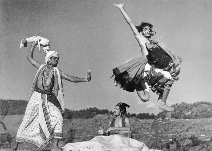 Narendra Sharma in Composition class at Almora