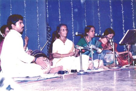 Vilasini Teacher Doing nattuvangam