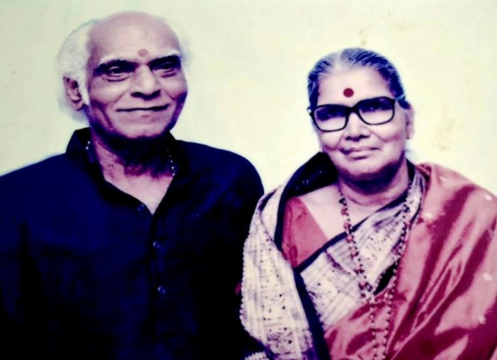 Guru Krishna Panickker and Gauri Panickker