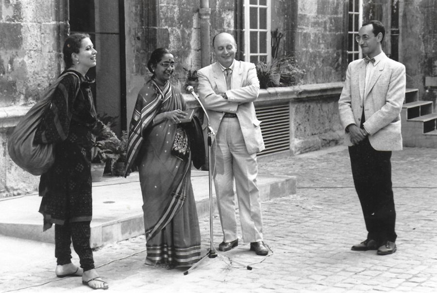 Jean-Paul Montanari, Elisabeth Petit with Kalanidhi Narayanan