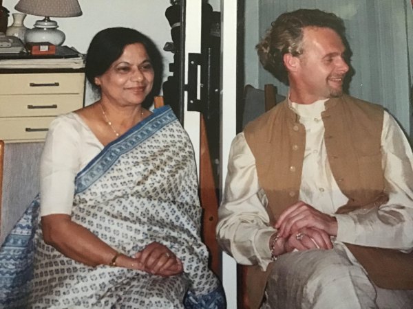 Dr. Mandakranta Bose with Jai Govinda
