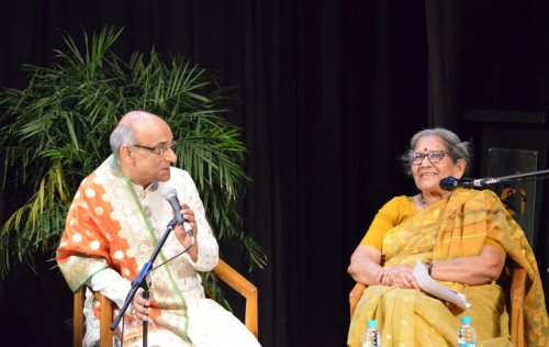 Subhash Chandra and Rashmi Vajpeyi