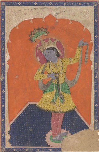 Dancing Krishna | Indian Miniature Artist, Anonymous, 1850