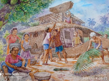 watercolour painting by Sunil Pookode