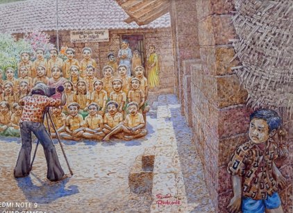 watercolour painting by Sunil Pookode