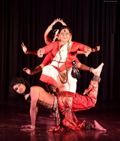 Mahua Mukherjee and group