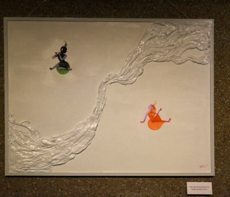 Painting by Himanshu, The Messenger River