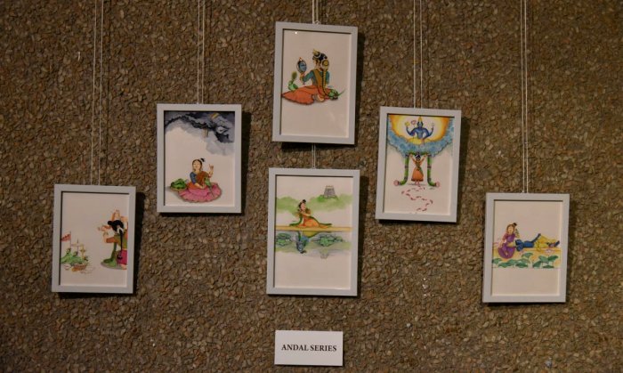 Paintings by Himanshu: Andal series