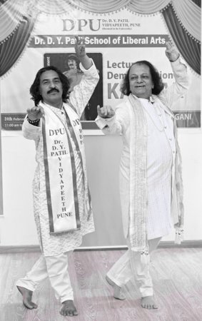 Pt Rajendra Gangani and Dr. Nandkishore Kapote